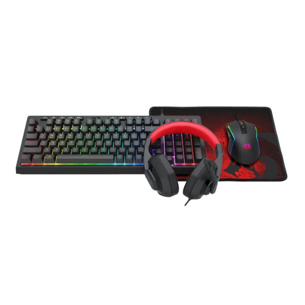 Redragon S101 4-in-1 Gaming Combo – Keyboard | Mouse | Mousepad | Headset (RGB Backlit, Wired, Ergonomic Design) - Image 3