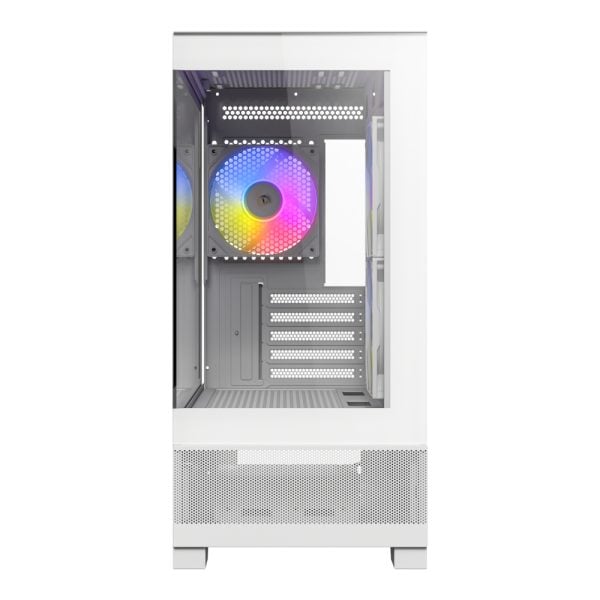 Antec CX500M Micro-ATX ITX RGB Mini-Tower Gaming Chassis Type-C – White - Image 2