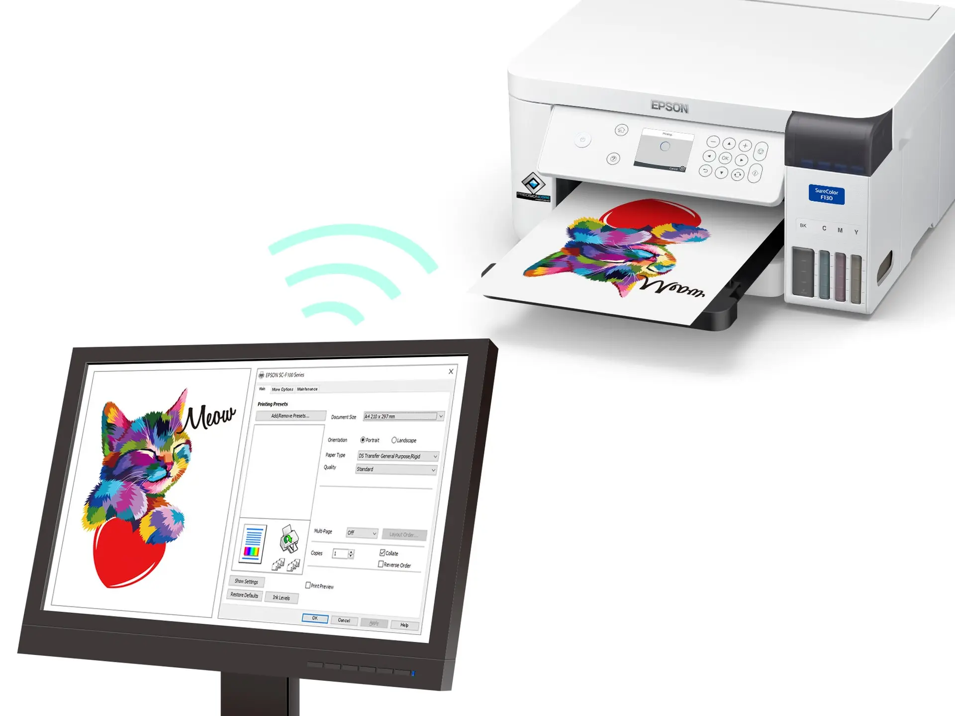 Epson SureColor SC-F100 Dye-Sublimation Textile Printer - Image 3