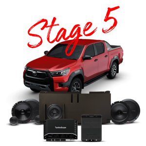 TOYOTA HILUX SOUND UPGRADE Stage 5(GD6) – FULL HOUSE – Replacing JBL Sound With Rockford Fosgate KIT